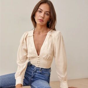 Reformation Lawrence Blouse